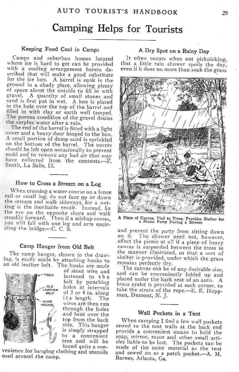 1924 Popular Mechanics Auto Tourist Handbook Page 17